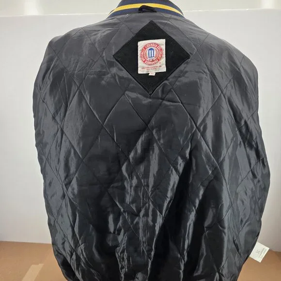 Vintage Michigan Wolverines Varsity Jacket Mens XXLarge SuedeCable Sports